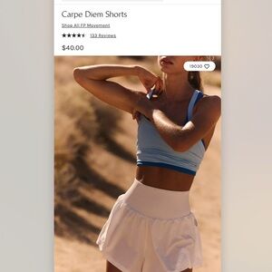 NWT Free People Carpe Diem Shorts